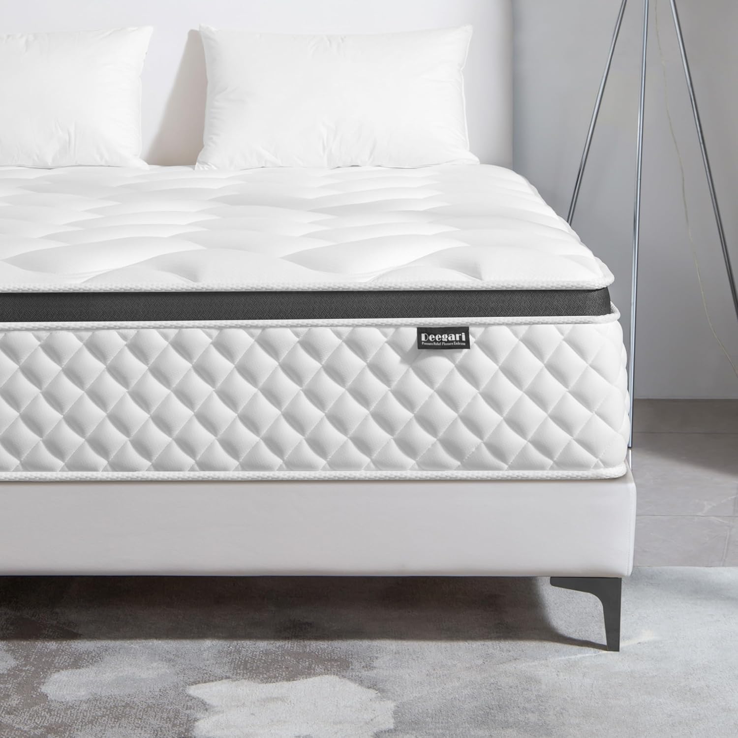 Queen Mattress,12 Inch Queen Size Mattress in a Box,Gel Memory Foam and Innerspr...