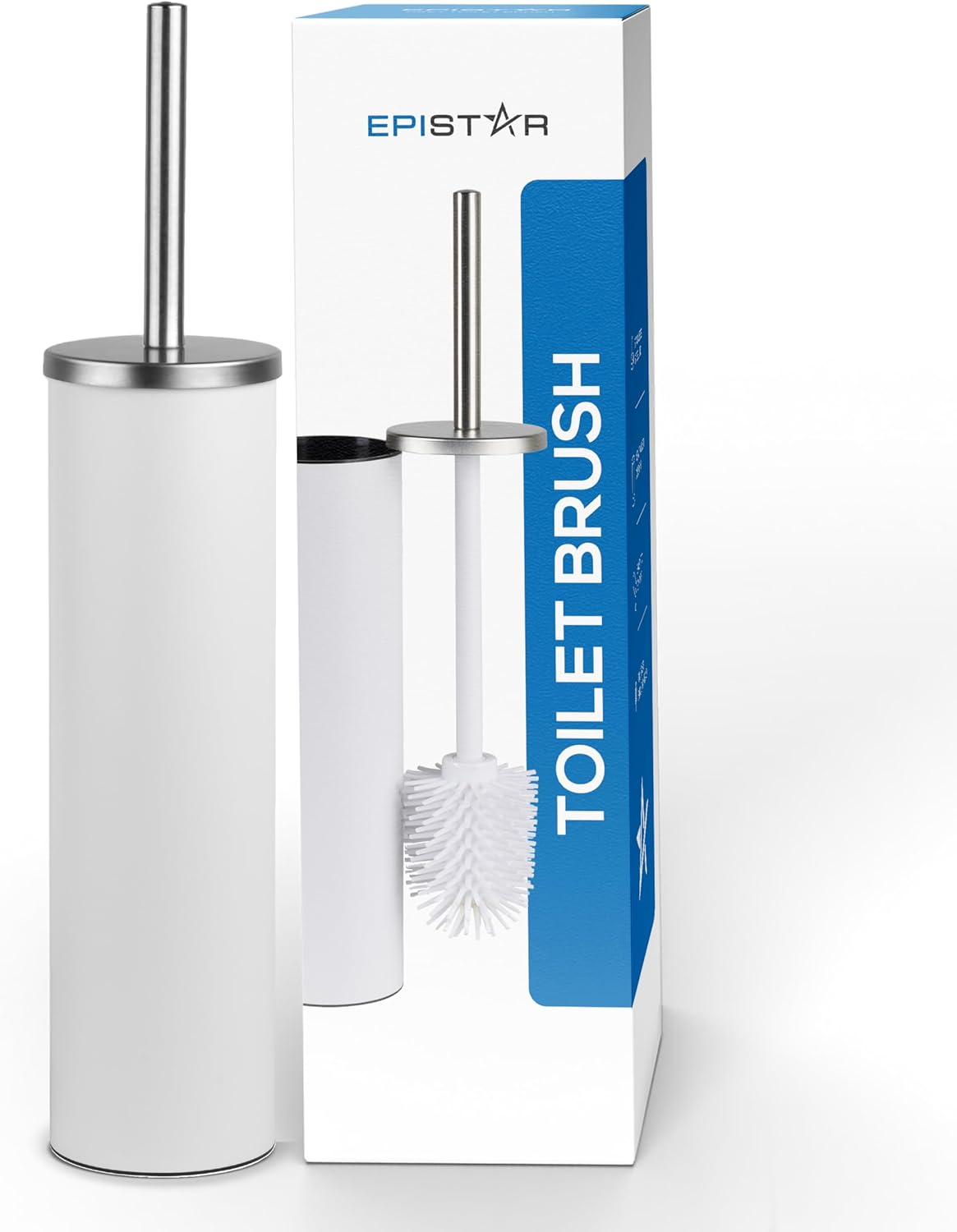Toilet Brush - Toilet Brushes & Holders - Toilet Brush Silicone with Long Handle...