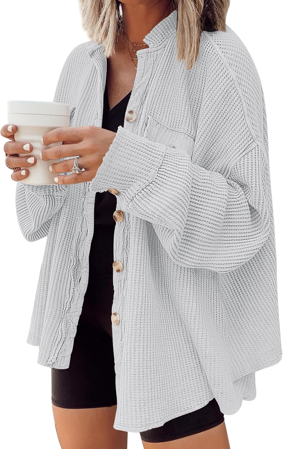 AUTOMET Womens Winter Clothes Fall Fashion Outfits 2025 Waffle Knit Clothing Ove...