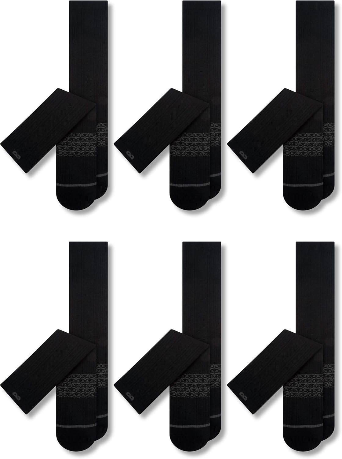 Pair of Thieves Men's Athletic Cotton Crew Socks - 6 Pack Cushioned Comfort Sock...