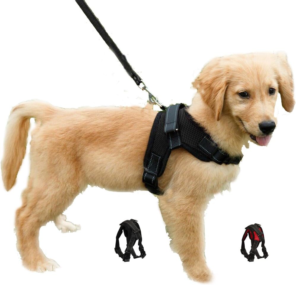 Dog Harness Adjustable No Pull Puppy Vest Harness Mesh Breathable Soft Padded Pe...