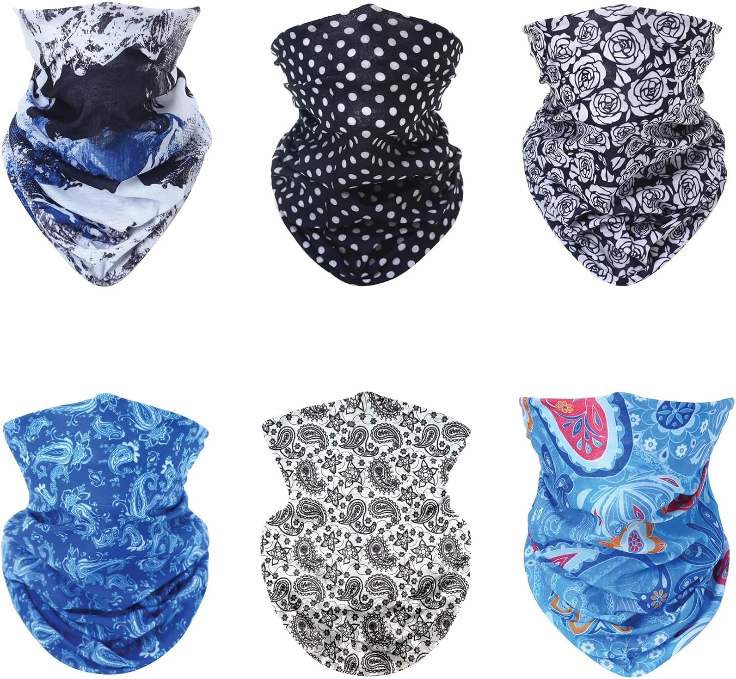 wonderCat LONDON 6 PCS Unisex Neck Warmer, Tube Seamless Multifunctional Balacla...