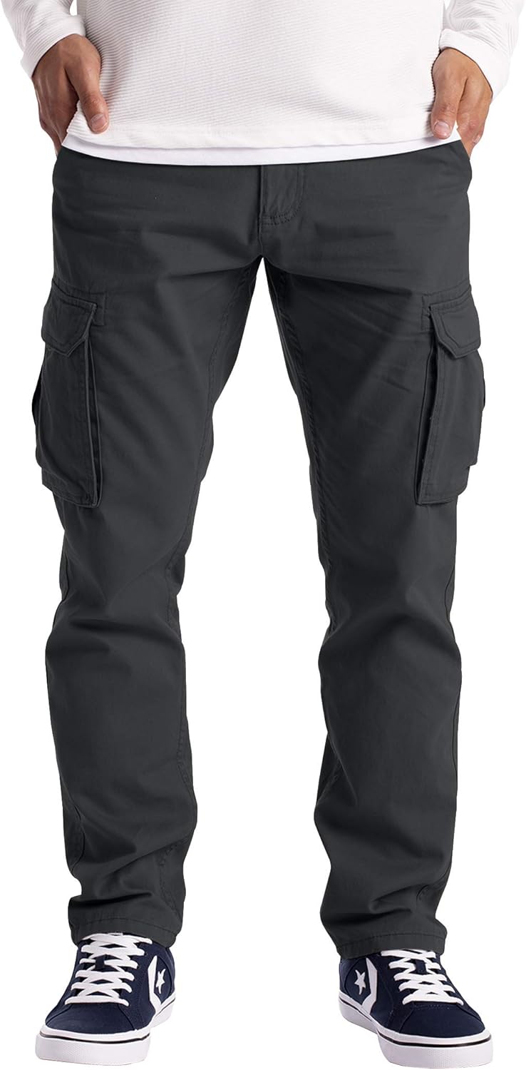 westAce Mens Cargo Trousers Work Wear Combat Safety Cargo 6 Pocket Full Pants Si...