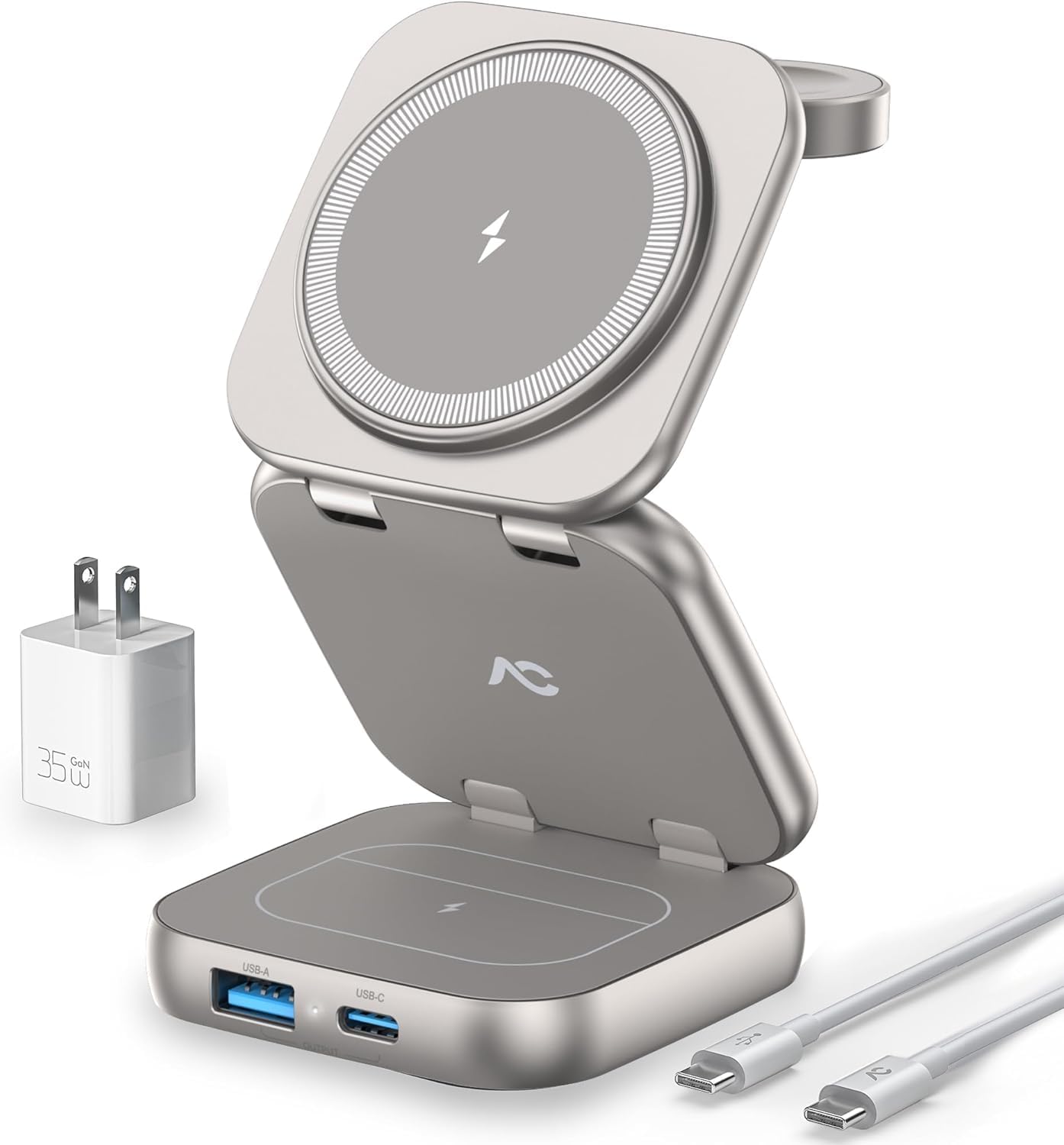 Wireless Charger for MagSafe, 5-in-1 Evolved Charging Stand, 15W Max Fast Portab...