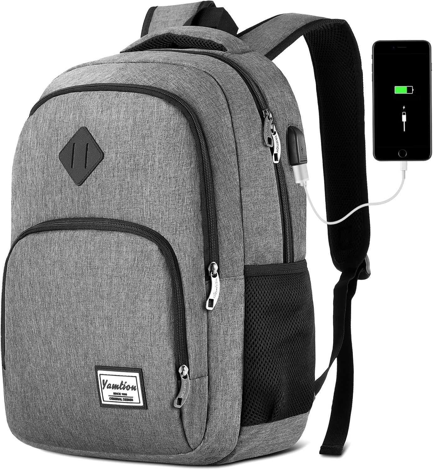 YAMTION 17.3 Inch Travel Backpack for Men and Women,School Bookbag for Teenager,...