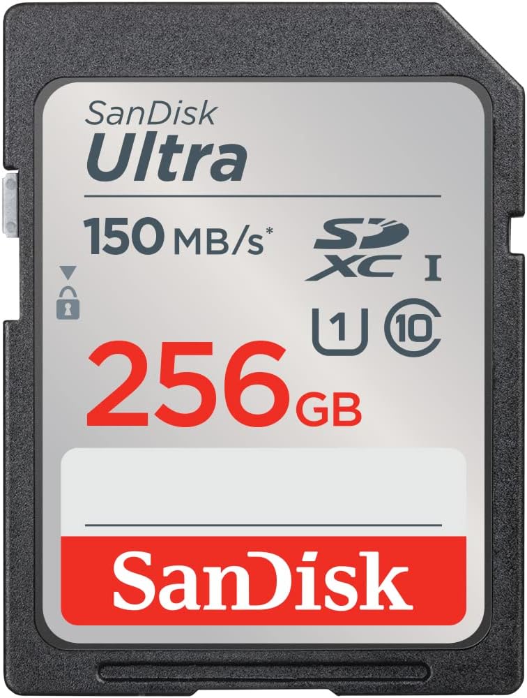 SanDisk 256GB Ultra SDXC Card, SD Card, Memory Card With Up To 150 MB/s Read Spe...