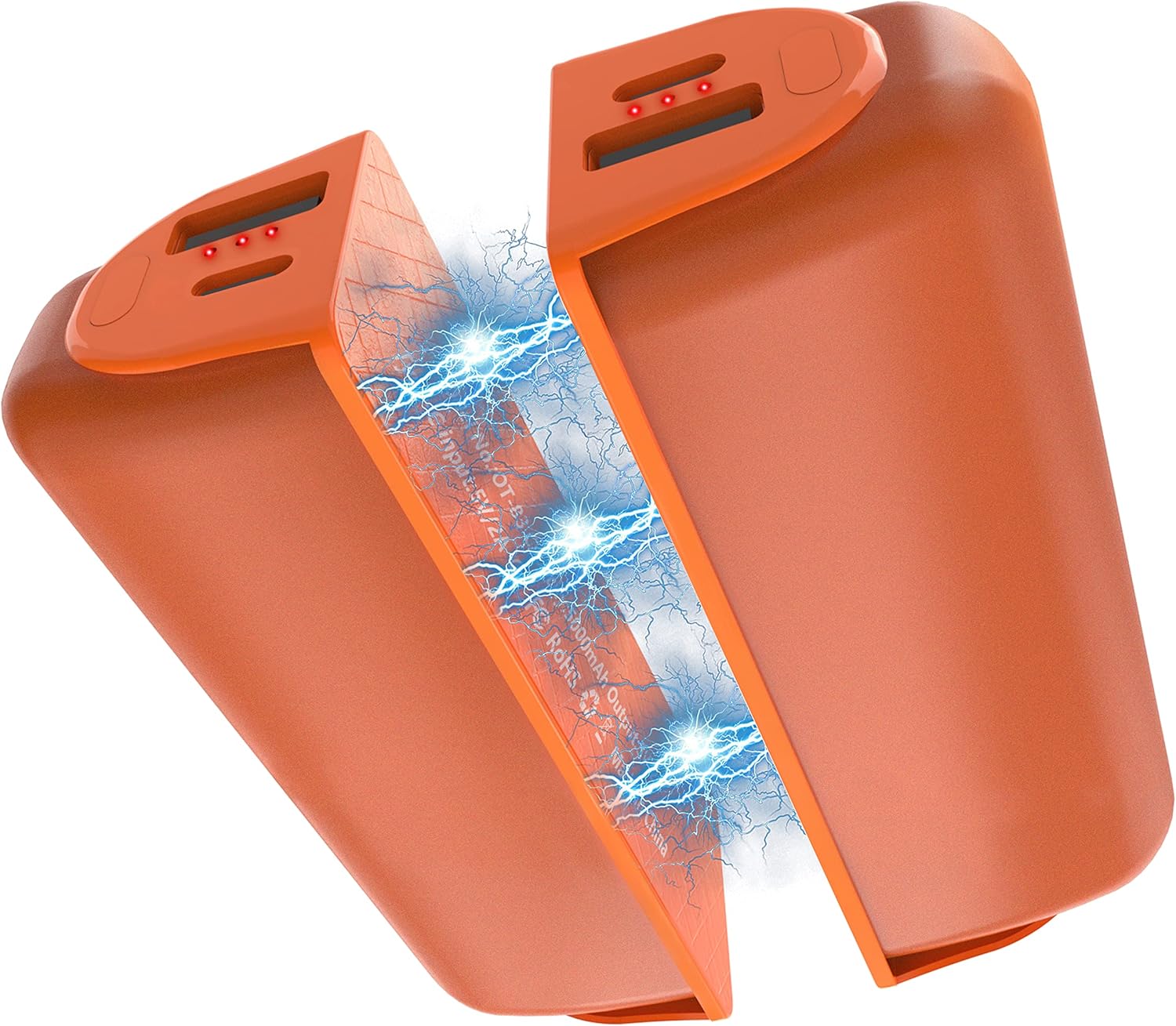 Hand Warmers Rechargeable - 10000mAh Split-Magnetic 2 Pack,Electric Reusable Han...
