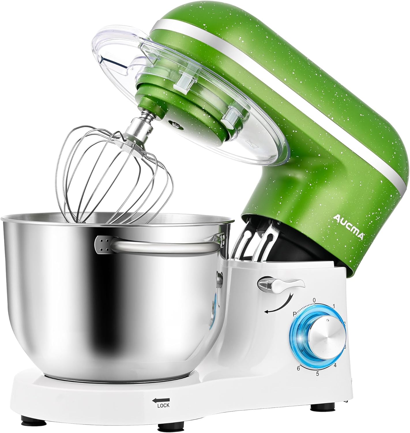 Aucma Stand Mixer,6.5QT 660W 6-Speed Tilt-Head Food Mixer, Kitchen Electric Mixe...