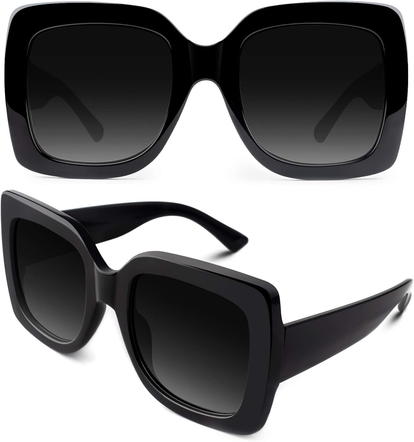 GQUEEN Oversized Square Frame Sunglasses Womens Retro Vintage Trendy Shades,S904...