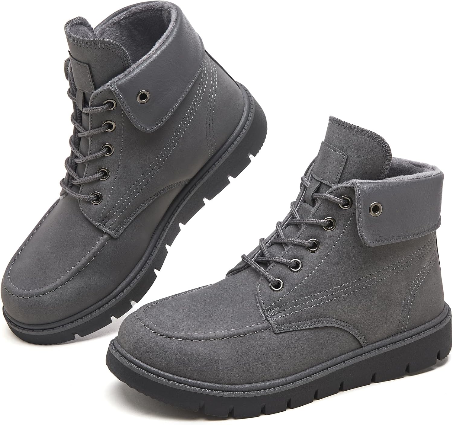 Shupua Ankle Boots for Women Black Lace Up Women's Boots Fashion Winter Hiking B...