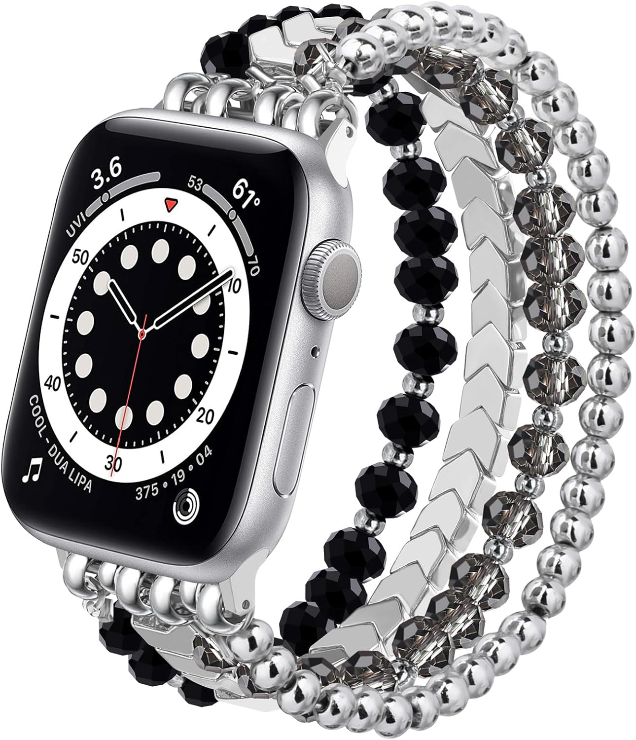 MOFREE Beaded Bracelet Compatible with Apple Watch Band 38mm/40mm/41mm/42mm（Ser...