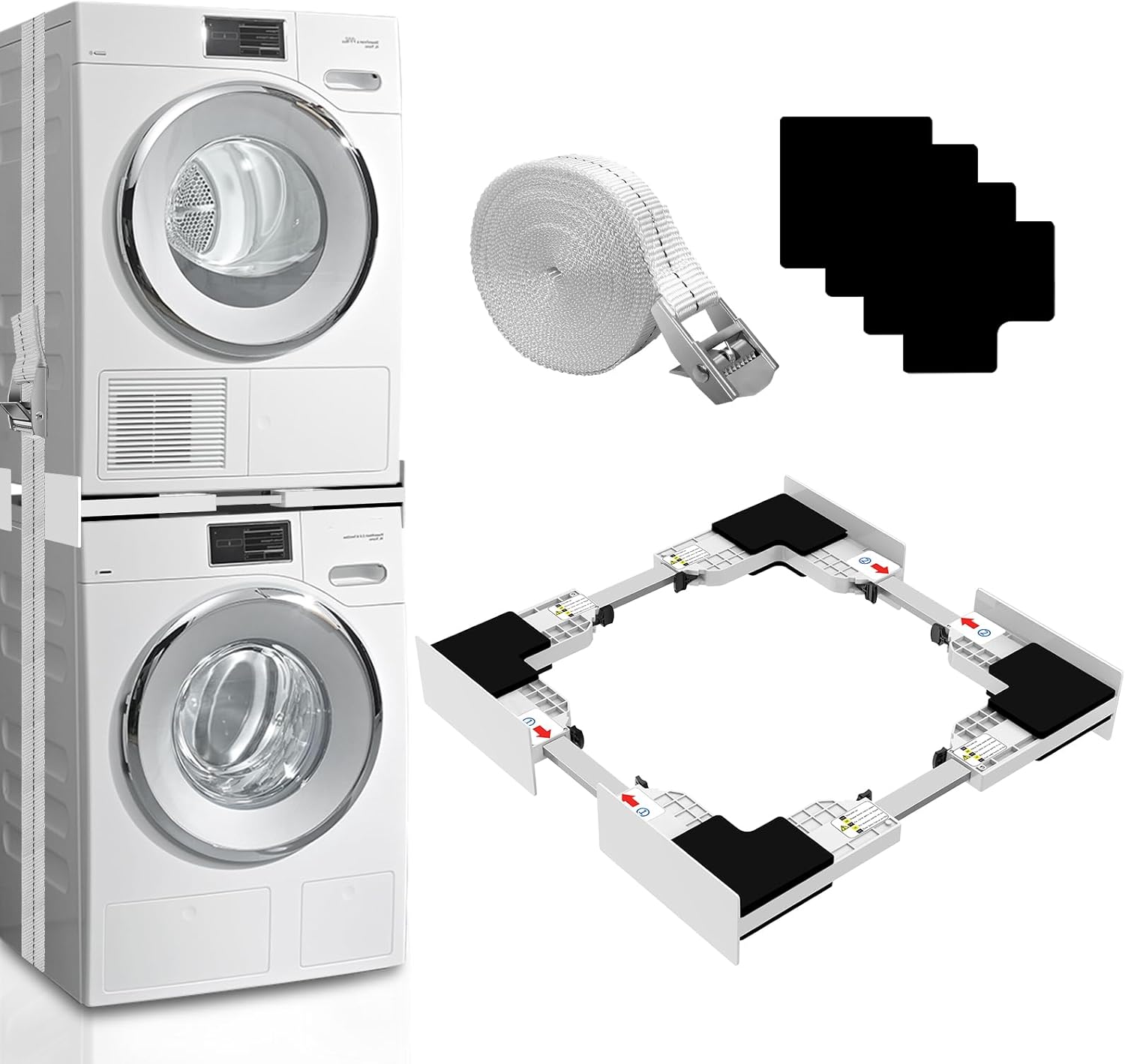 Upgrade Washer Dryer Stacking Kit, Universal Washer Dryer Stacking Kit Adjustabl...