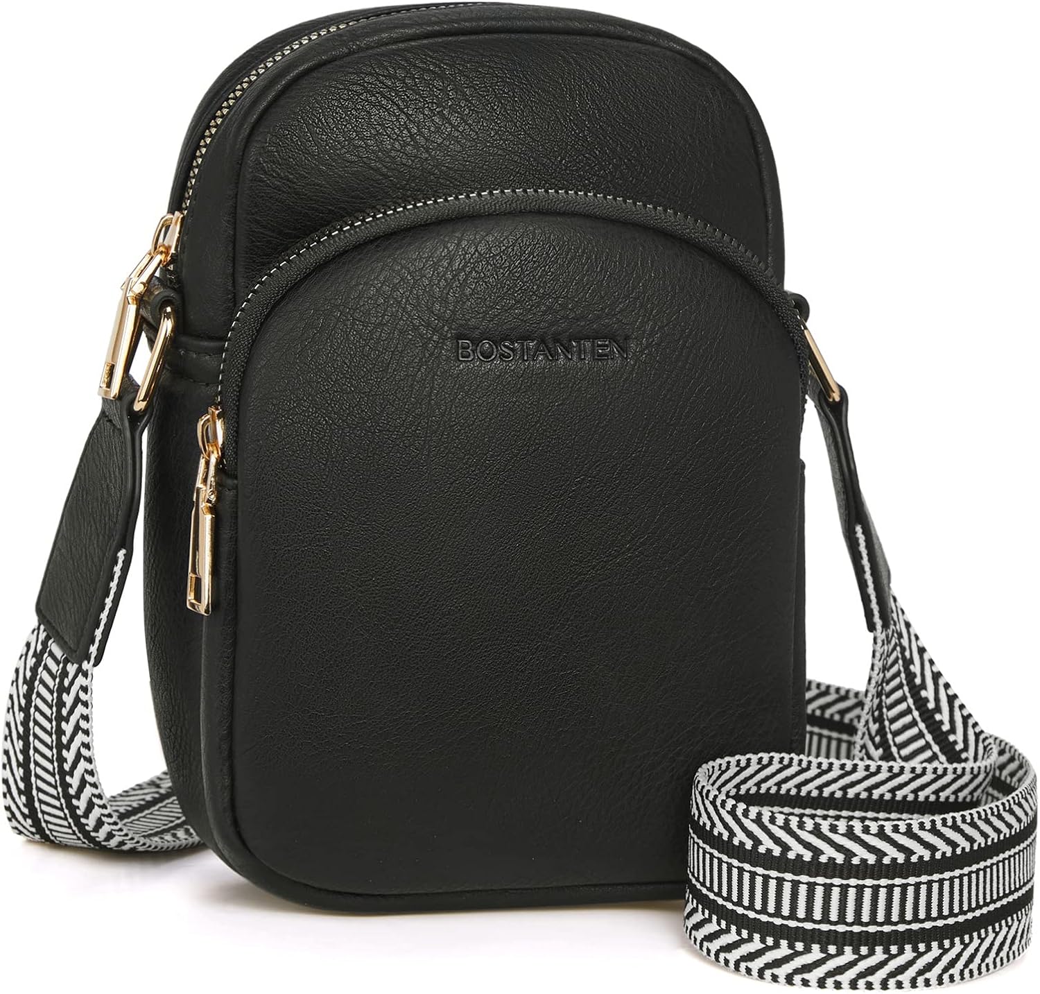 BOSTANTEN Small Crossbody Bags for Women Designer Zip Cell Phone Purse Shoulder...