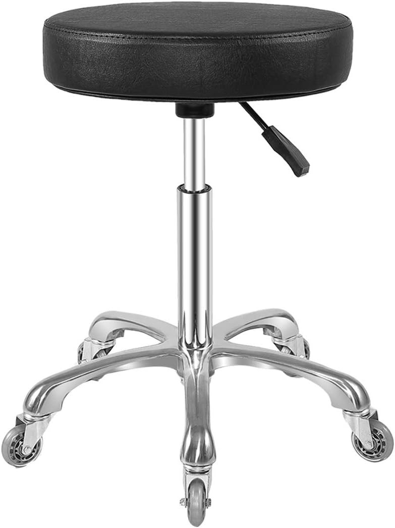 Rolling Stool with Wheels, Heavy Duty Hydraulic Stool for Shop Guitar Lab Tattoo...