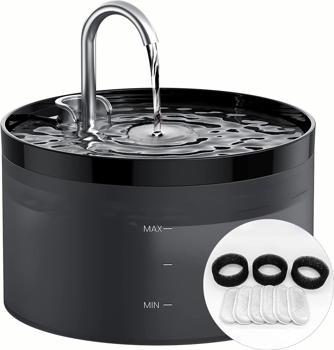 Cat Water Fountain for Drinking: Cat Fountain - 2L...