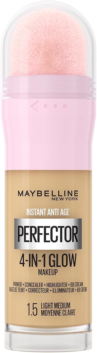 Maybelline New York Instant Anti Age Rewind Perfector, 4-In-1 Primer, Concealer,...