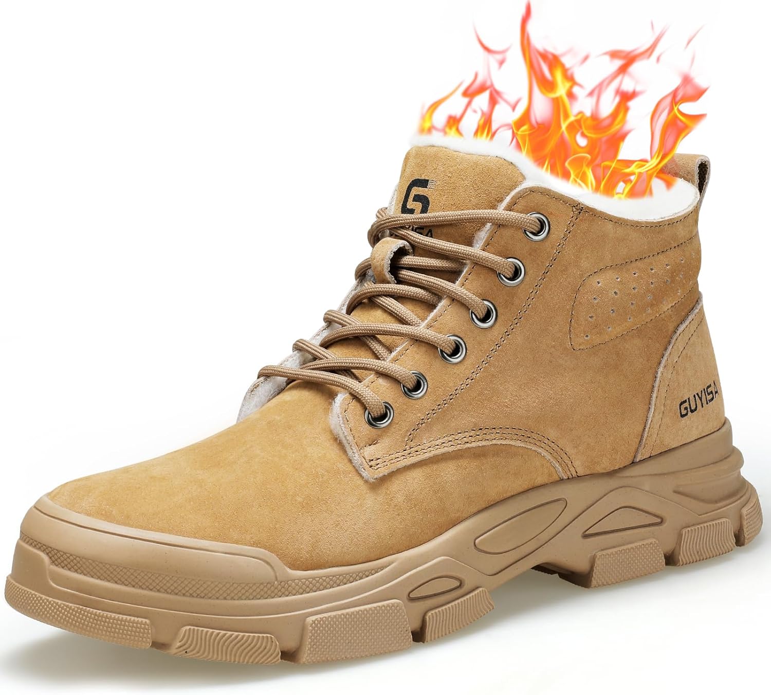 Steel Toe Boots for Men Indestructible Steel Toe Shoes Breathable High Top Work...