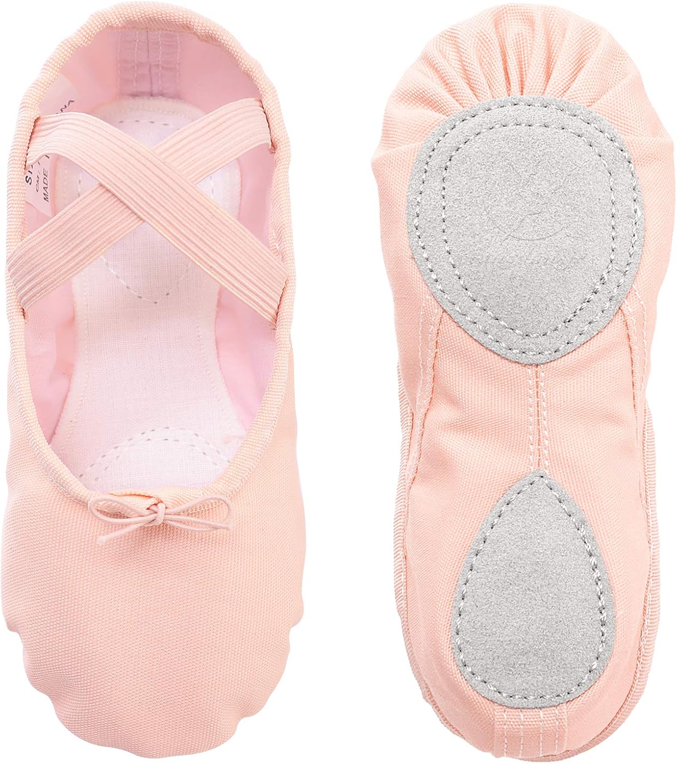 Ballet Shoes Ballet Dance Shoes Split Leather Sole Canvas Yoga Gymnastic Shoes f...