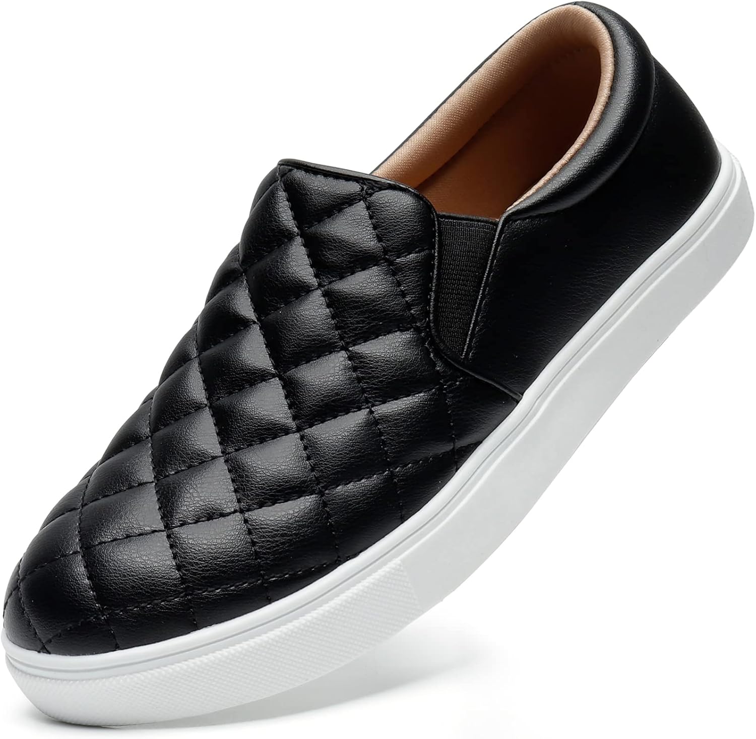 STQ Loafers for Women Memory Foam Slip On Sneakers EleeS Quilted 1.0 Comfort Fal...