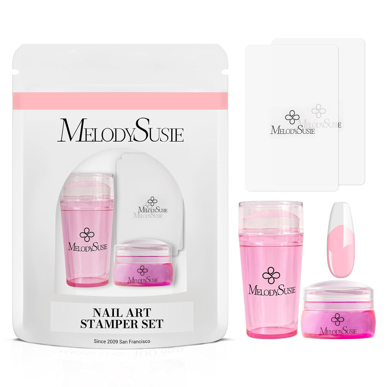 MelodySusie French Nail Stamper, Nail Stamper Kit,...