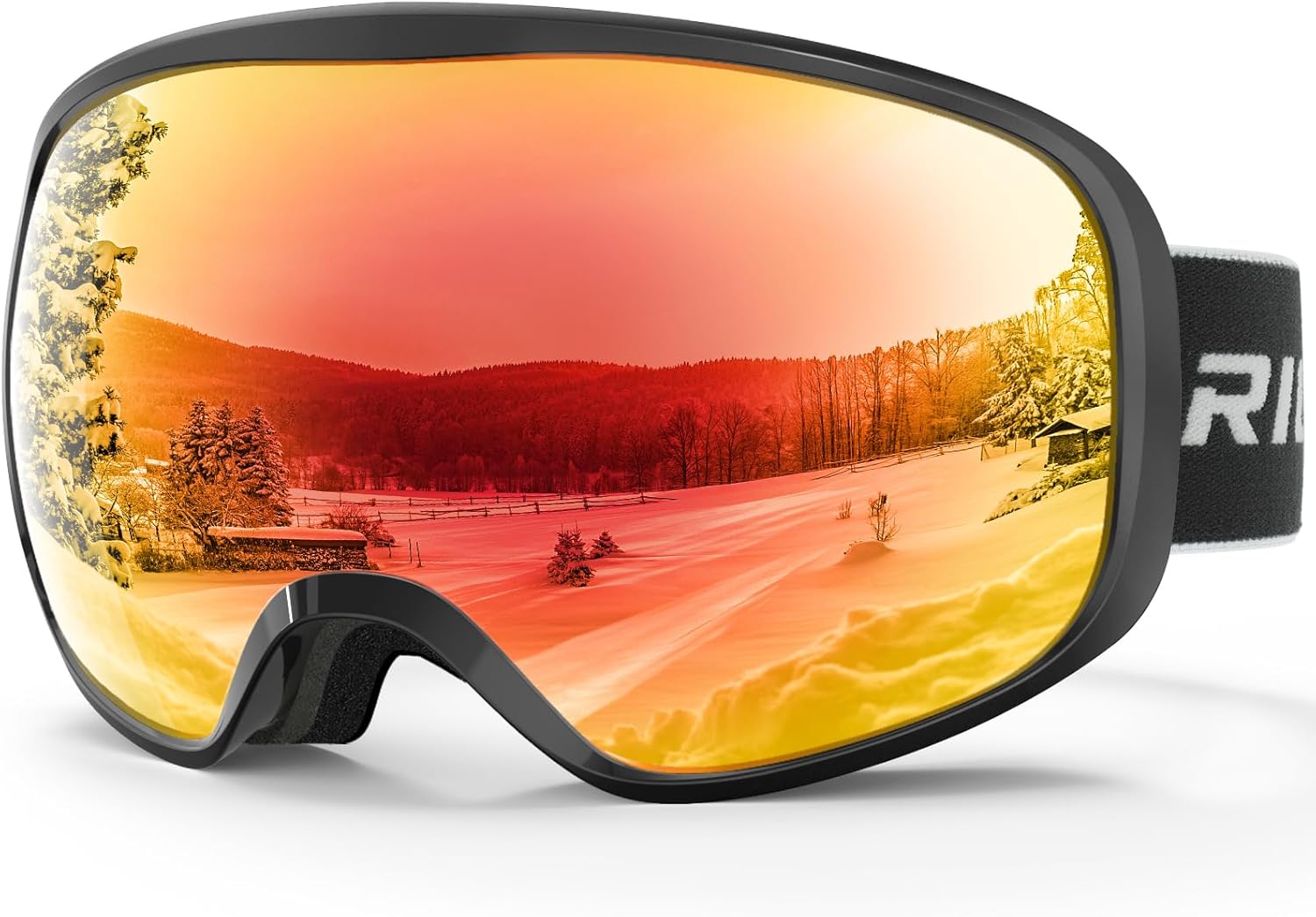 RIOROO Ski Goggles, Skiing Goggles For Snowboard Jet Snow 100% UV Protection, An...