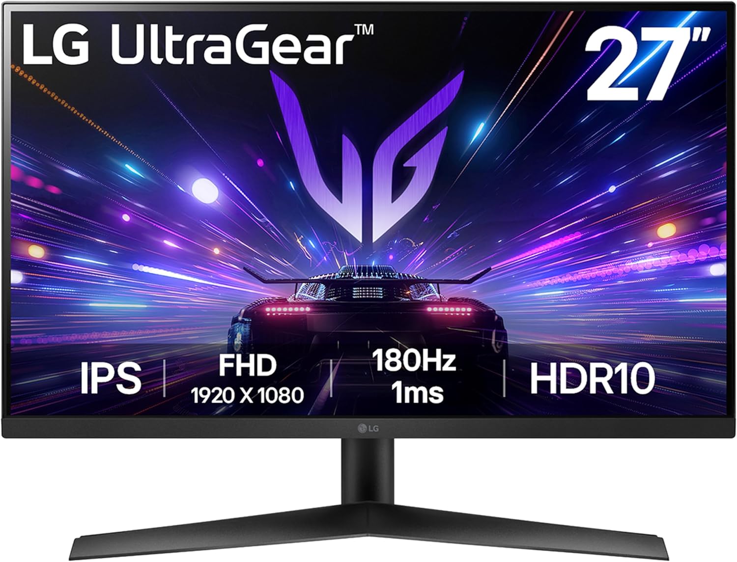 LG UltraGear Gaming Monitor 27GS60F, 27 Inch, 1080p, 180Hz, 1ms Response Time, I...