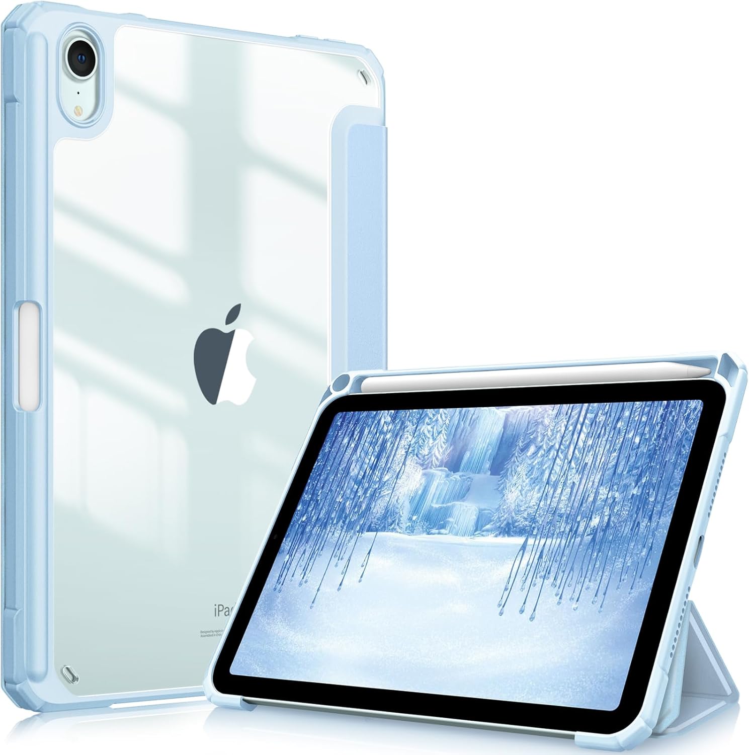 Fintie Hybrid Slim Case for iPad Mini 7 (A17 Pro) 2024 / iPad Mini 6 2021, [Buil...