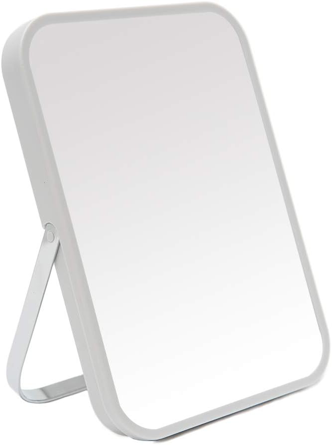 YEAKE Table Desk Vanity Makeup Mirror,8-Inch Portable Folding Mirror with Metal...