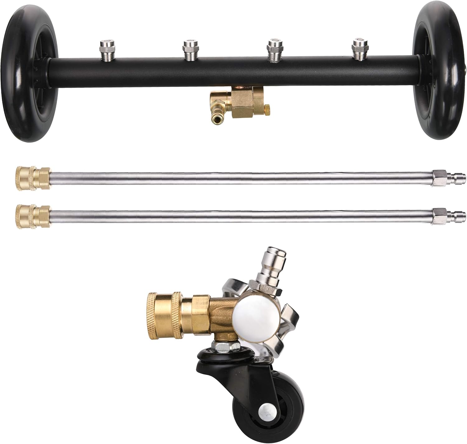 Tool Daily Dual-Function Undercarriage Cleaner with Swivel Wheel, Surface Cleane...