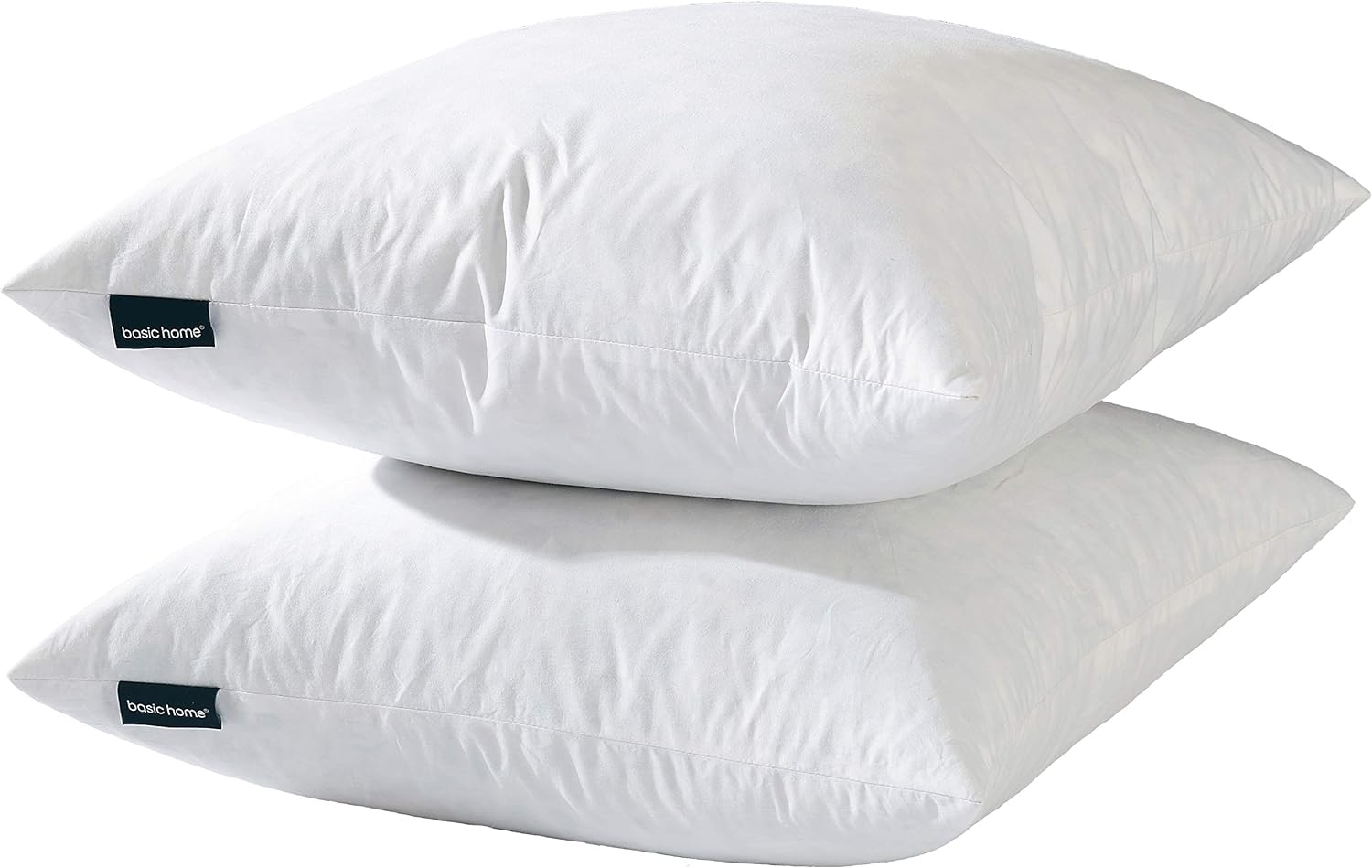 26x26 Euro Throw Pillow Inserts-Down Feather Pillow Inserts-Cotton Fabric-Set of...