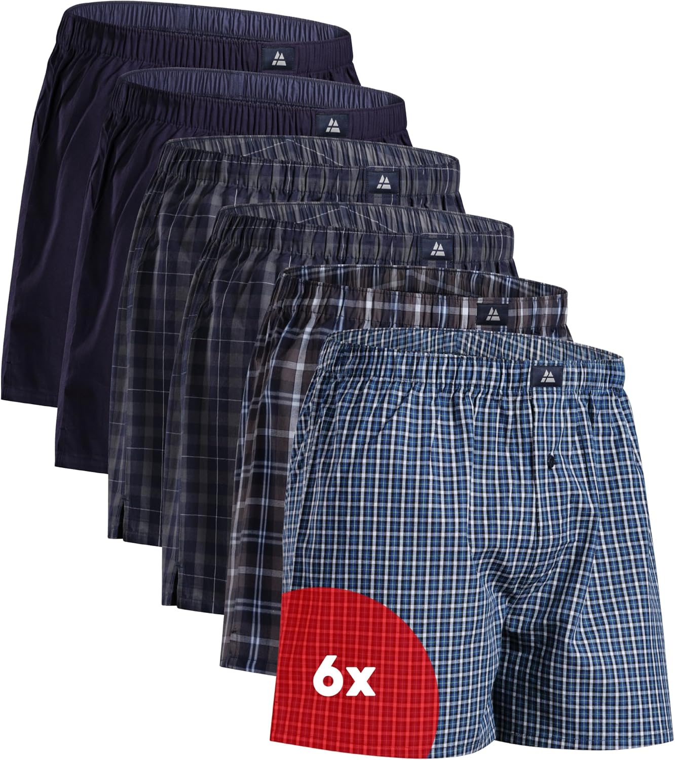 DANISH ENDURANCE Woven Boxers for Men, Cotton Boxer Shorts, Loose Fit, Premium O...