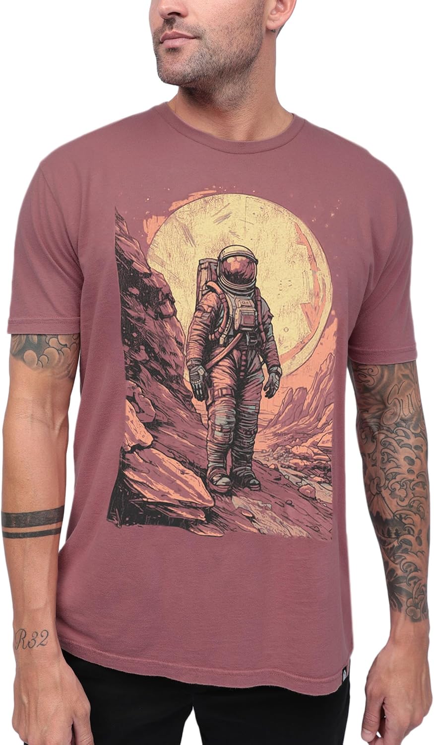 INTO THE AM Vintage Graphic Tees for Men S - 3XL Oversized Lightweight Retro Fad...