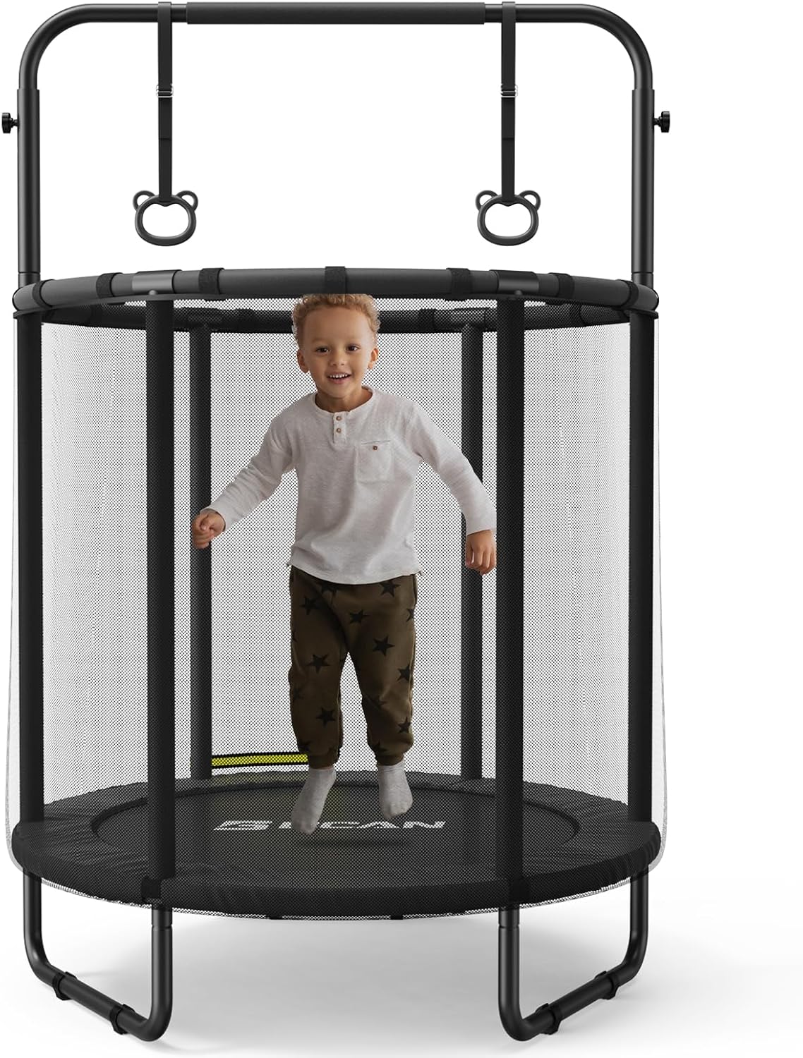 BCAN 60''/55" Mini Trampoline for Ages 1 to 8 Kid, 5FT Toddler Trampoline - Indo...