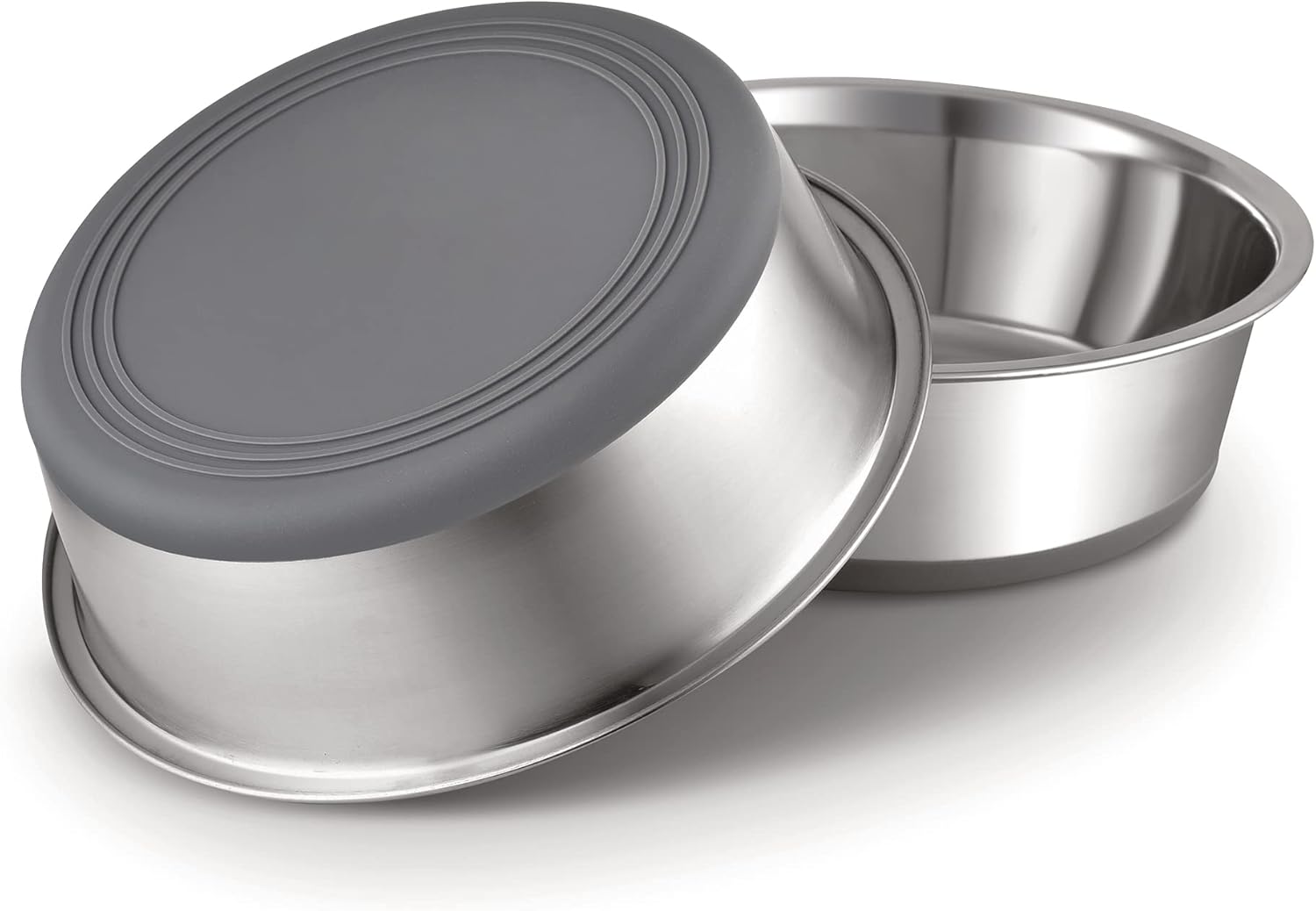 PEGGY11 Stainless Steel Metal Dog Bowls, 1800ml, 2 Pack