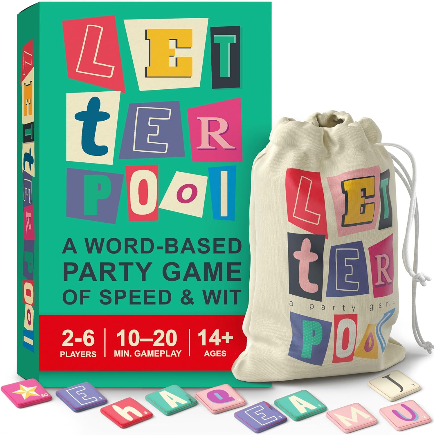 Letterpool: 2-6 Players Board Games for Adults, Family, Teens, Trivia, Word & Ca...