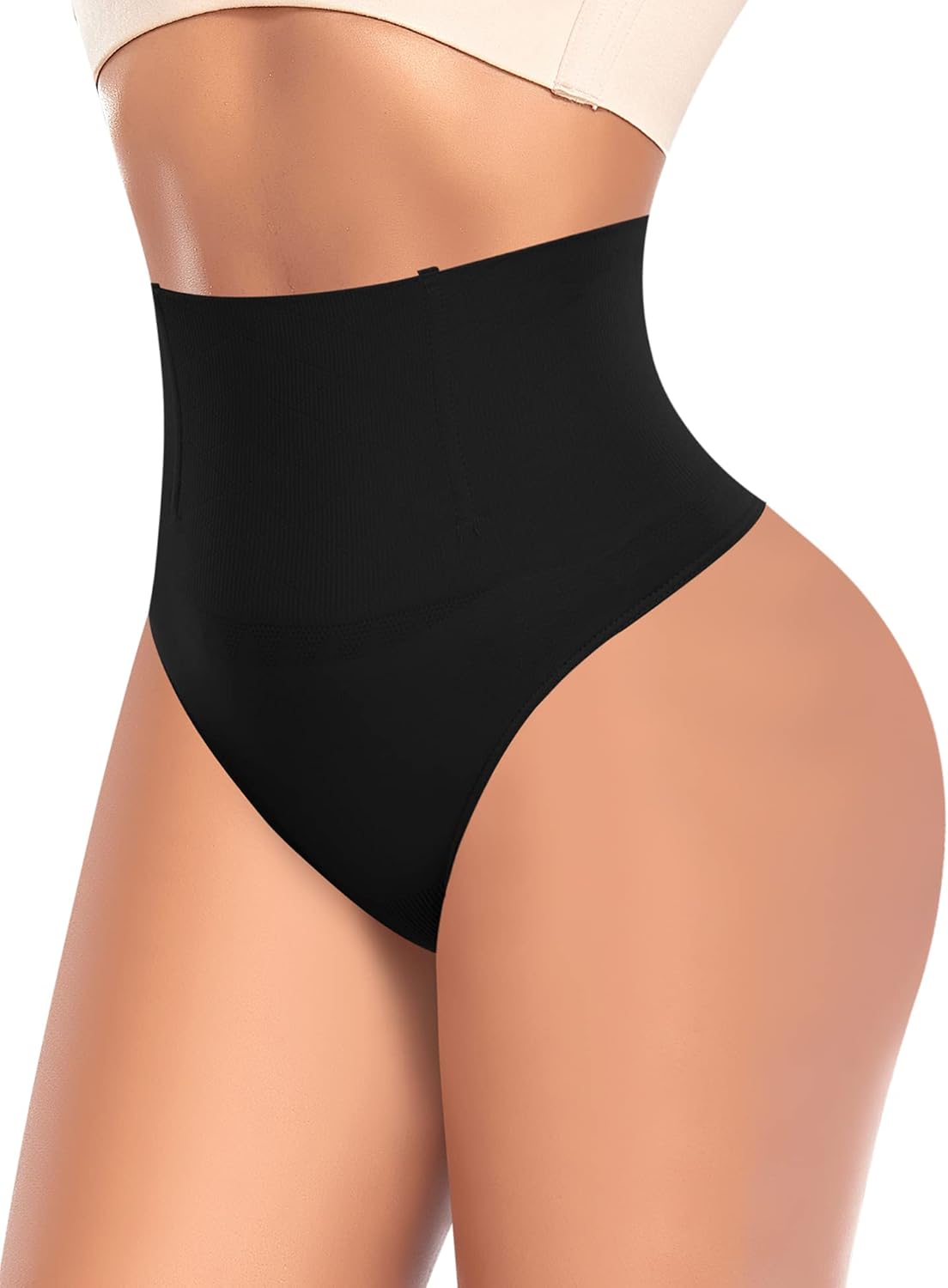 Tummy Control Thong Shapewear for Women High Waist Shaping Underwear Seamless Bo...