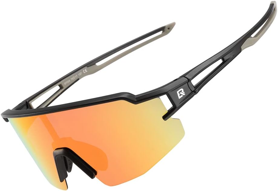ROCKBROS Polarized Sunglasses for Men Women UV Protection Cycling Sunglasses Spo...