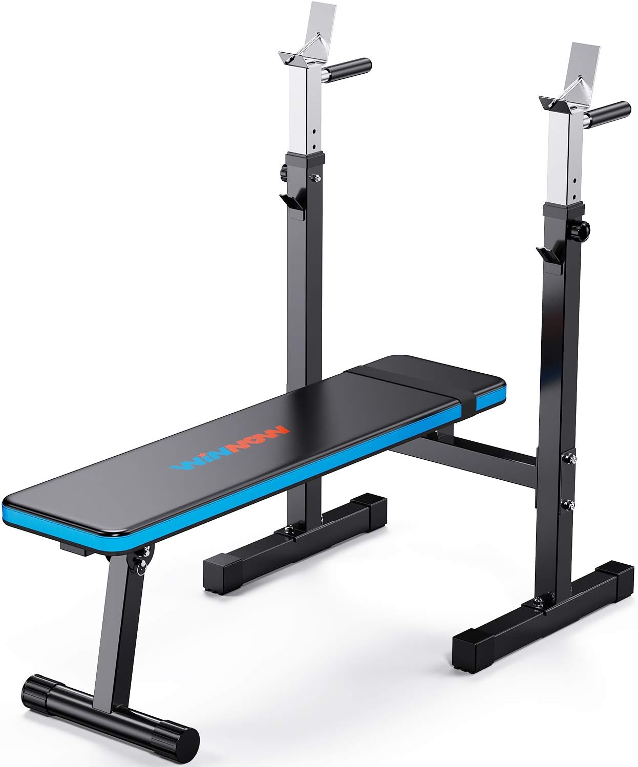 WINNOW Adjustable Weight Bench with Dip Station Fo...