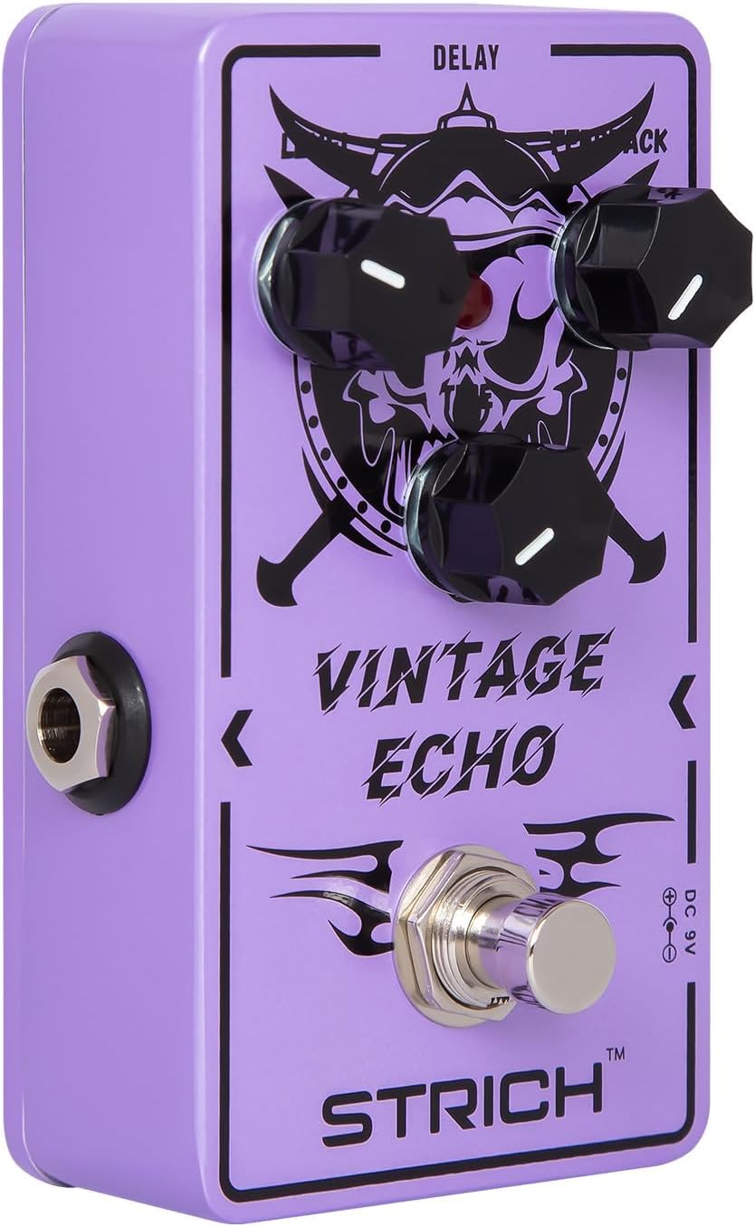 STRICH VINTAGE ECHO Delay Guitar Pedal, Analog Delay Guitar Effect Pedal Vintage...