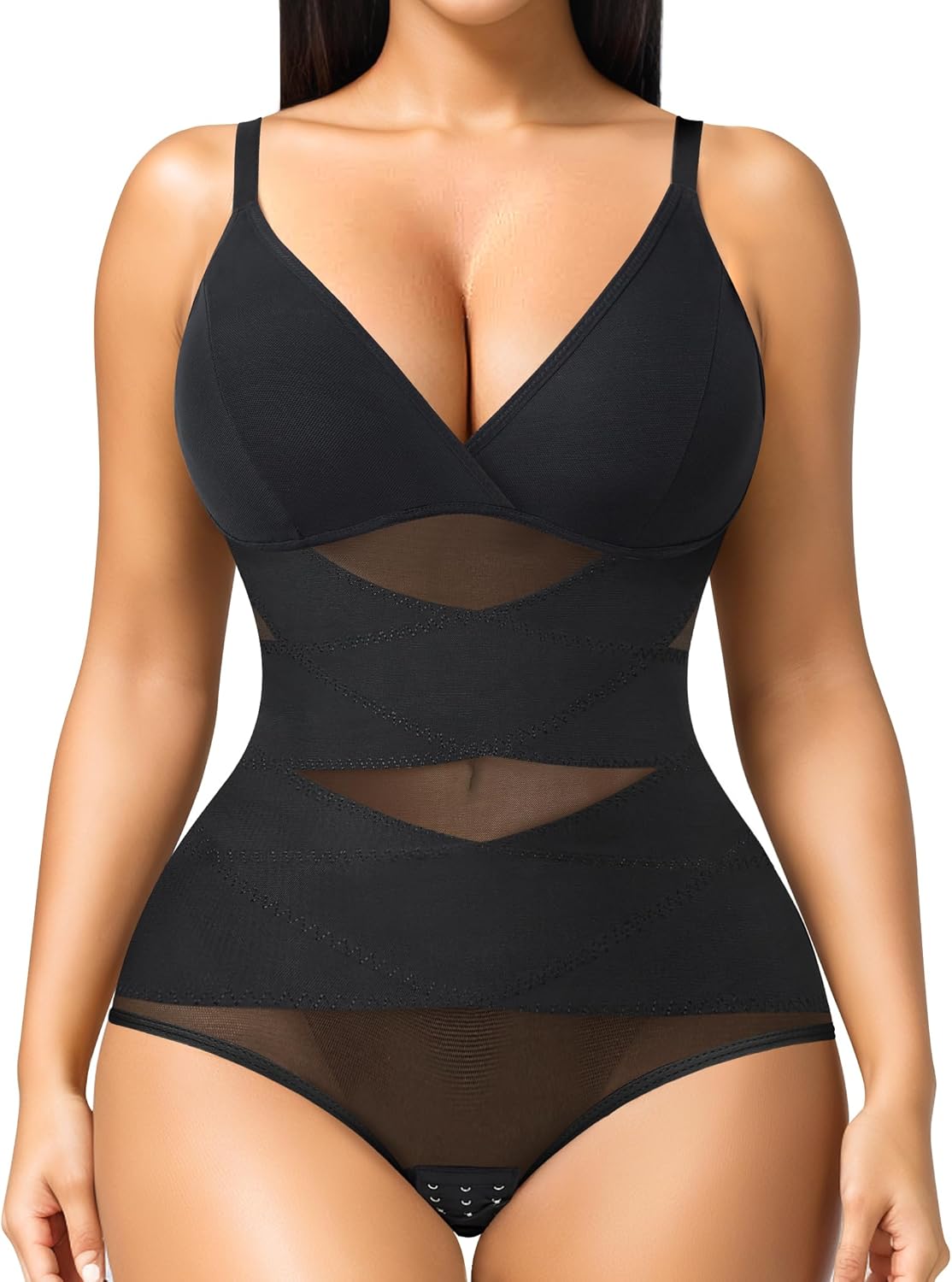 Junlan Shapewear Bodysuit for Women Seamless Sculpting Body Shaper Tummy Control...