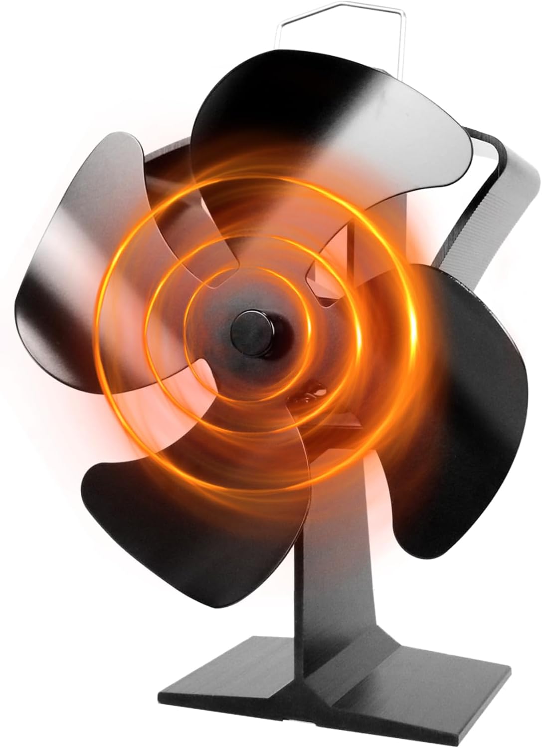 Tomersun 4 Blades Stove Fan Heat Powered Wood/Log Burner Fan Eco Friendly Heat C...