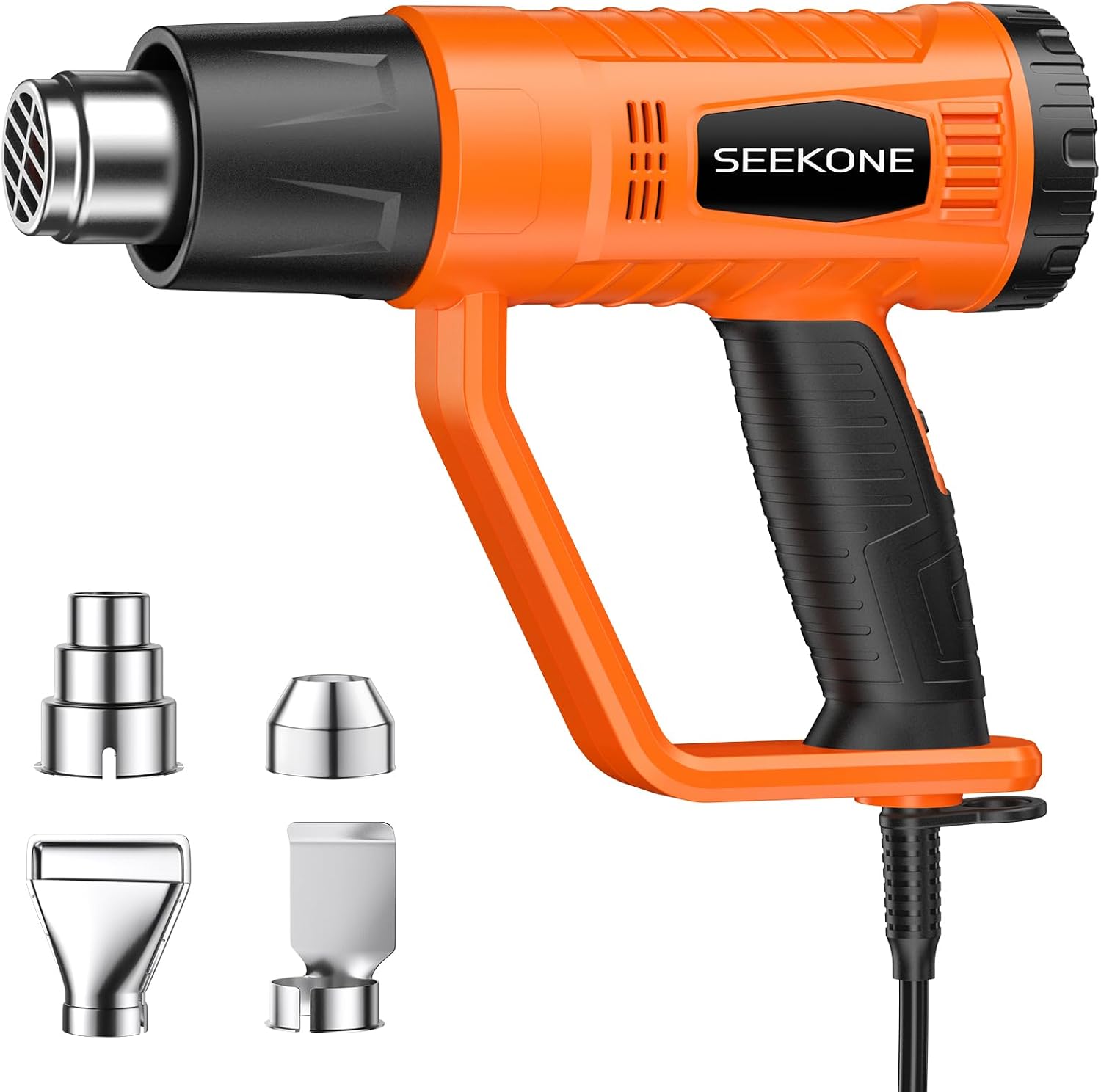 Heat Gun, SEEKONE 2000W Professional Heavy Duty Hot Air Gun Kit 400℃ & 600℃ Dual...