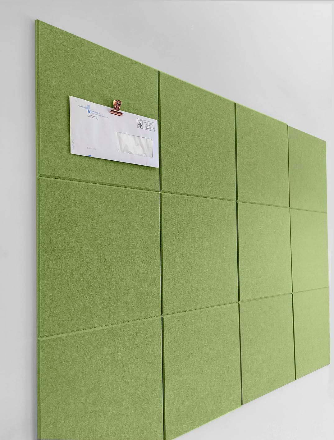 Cork Board 48 x 36 Alternative – 11.8x11.8x0.35 Inches 12 Pack Felt Wall Tiles w...