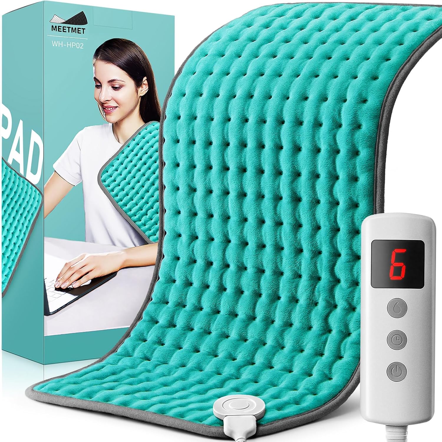 Christmas Gifts Heating Pad for Back Neck Shoulder Pain Relief, Gifts for Women,...