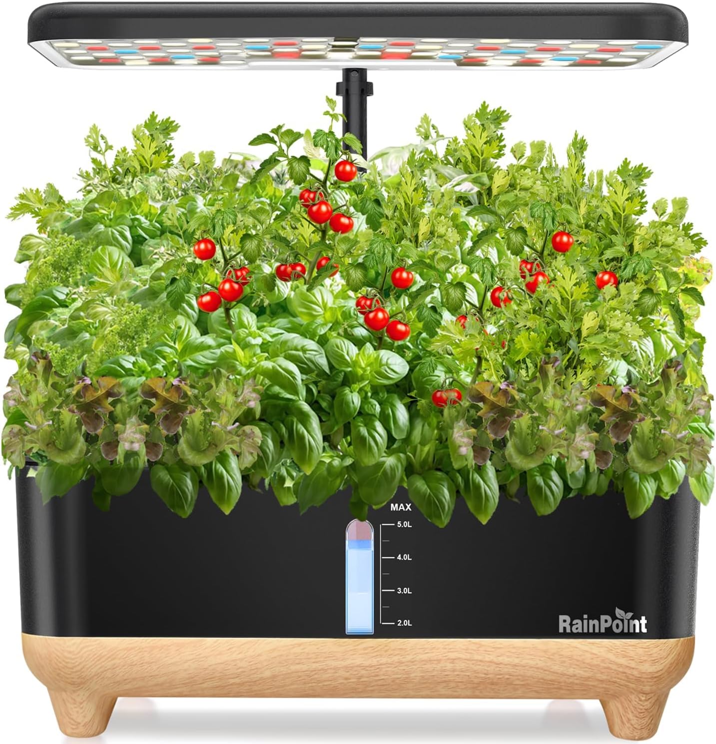 RAINPOINT Indoor Hydroponics Growing System,13 Pods Hydroponic Garden Planter, V...