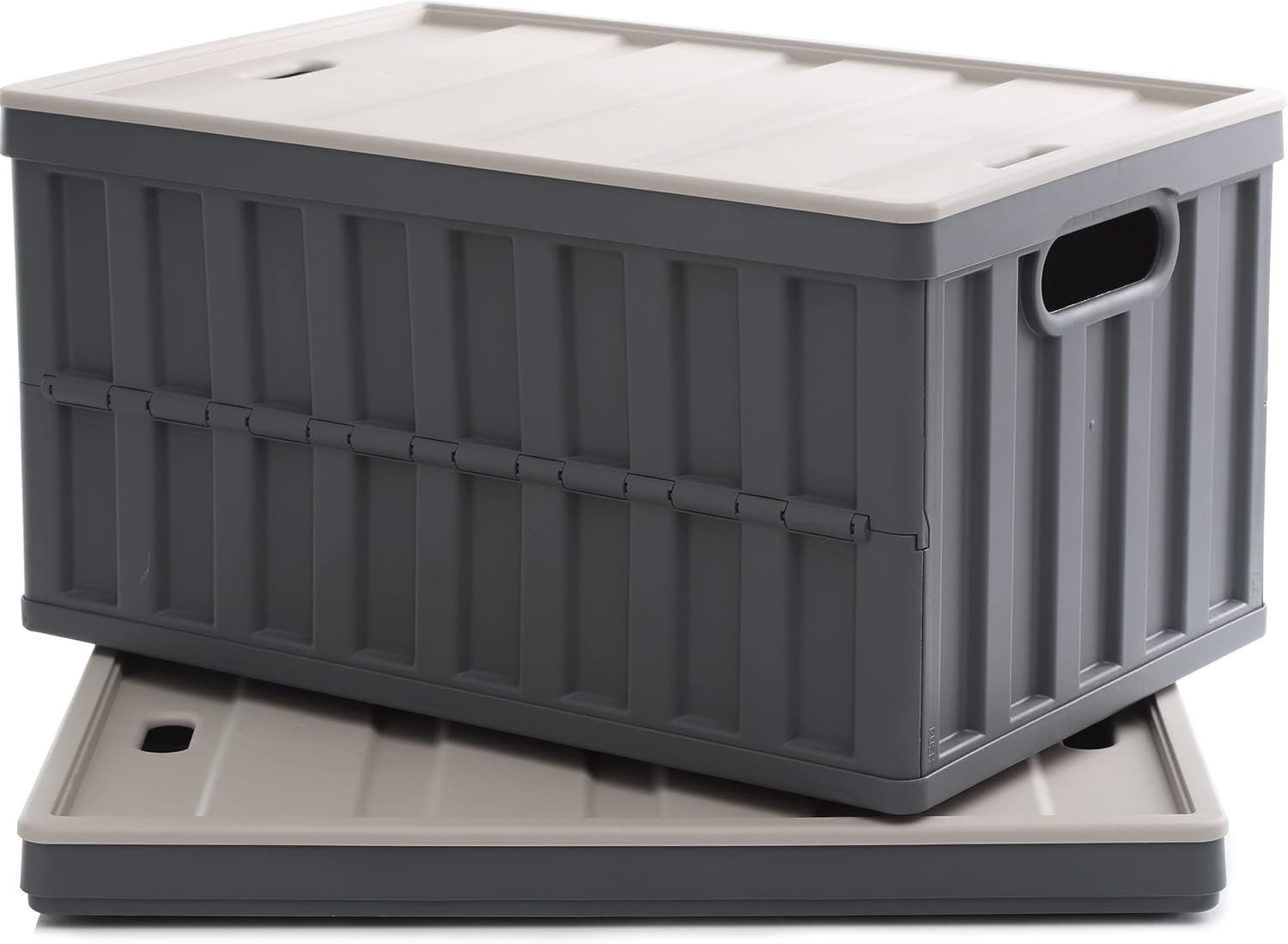 Citylife 64L Collapsible Storage Bins with Lids Plastic Storage Containers for O...