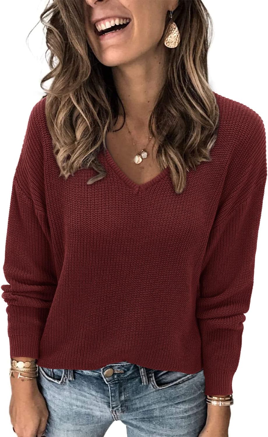II ININ Women's Fall Sweater 2024 Long Sleeve Tops Fashion Outfits Trendy Casual...