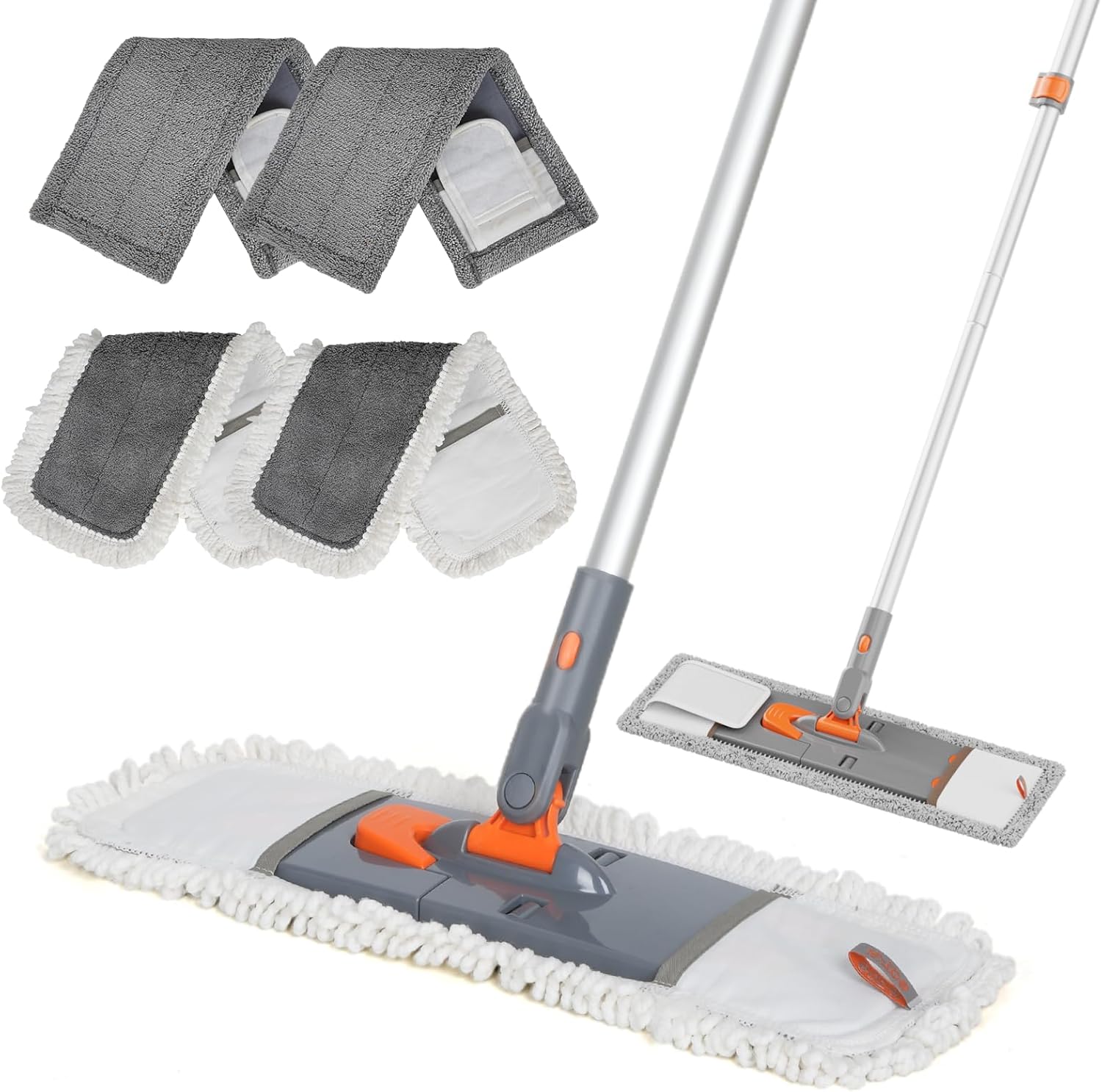 eazer Microfiber Mop Hardwood Floor Mop for Floor Cleaning-360 Rotating Dry mop...