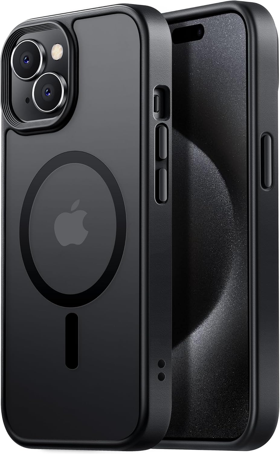 Magnetic for iPhone 15 Case Drop Resistant Matte Skin Feeling Back Cover Shockpr...