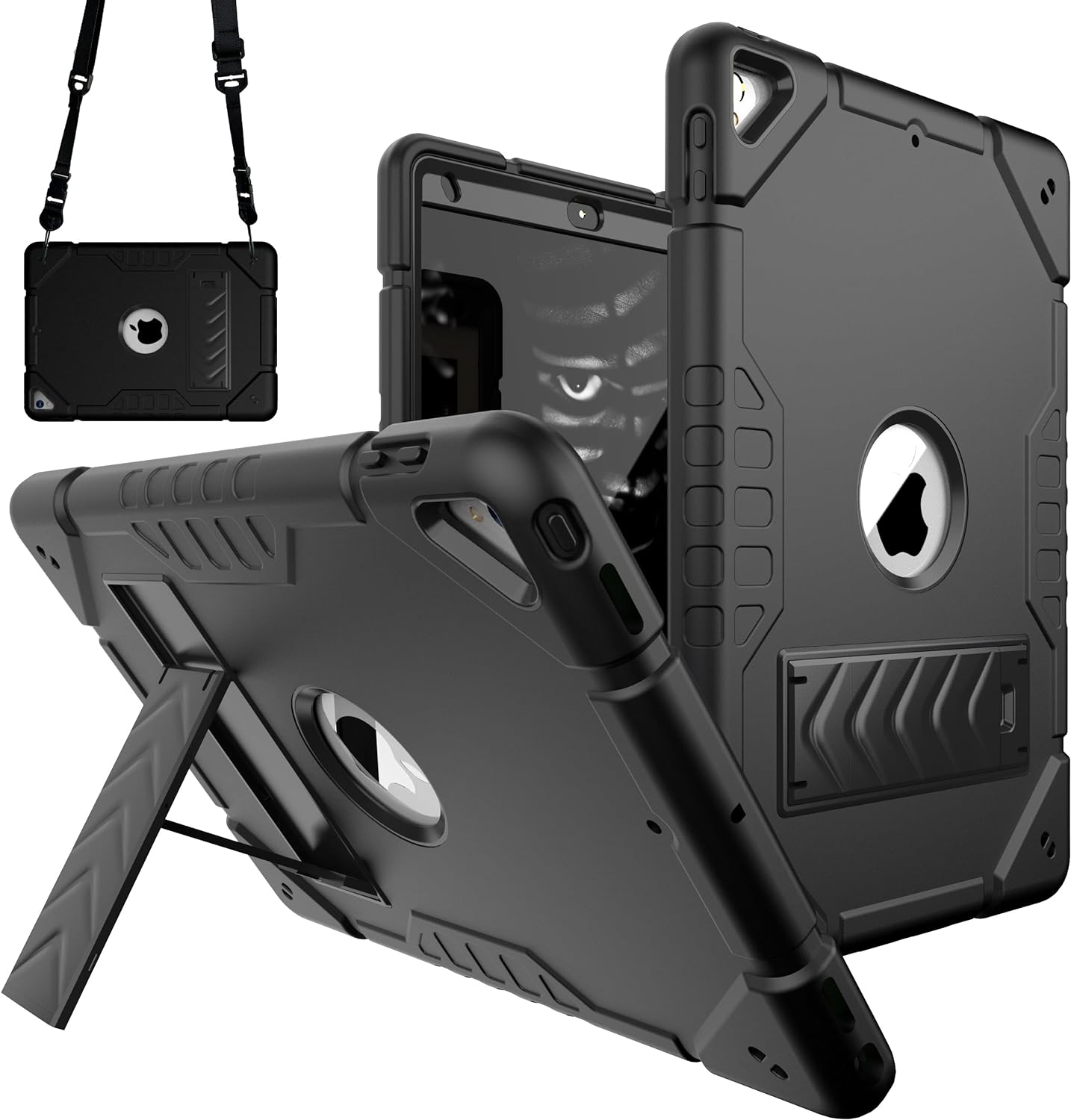 Case for iPad 9th/ 8th/ 7th Generation 10.2 inch (2021/2020/2019),Cases with 2 A...